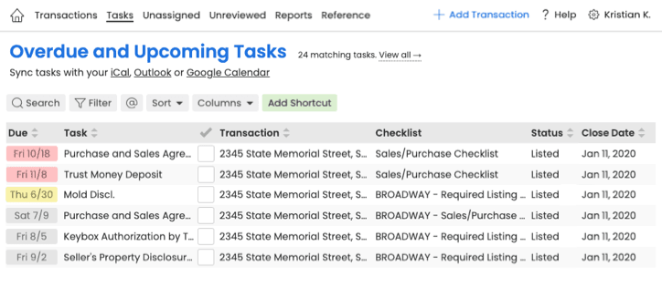 Task screenshot