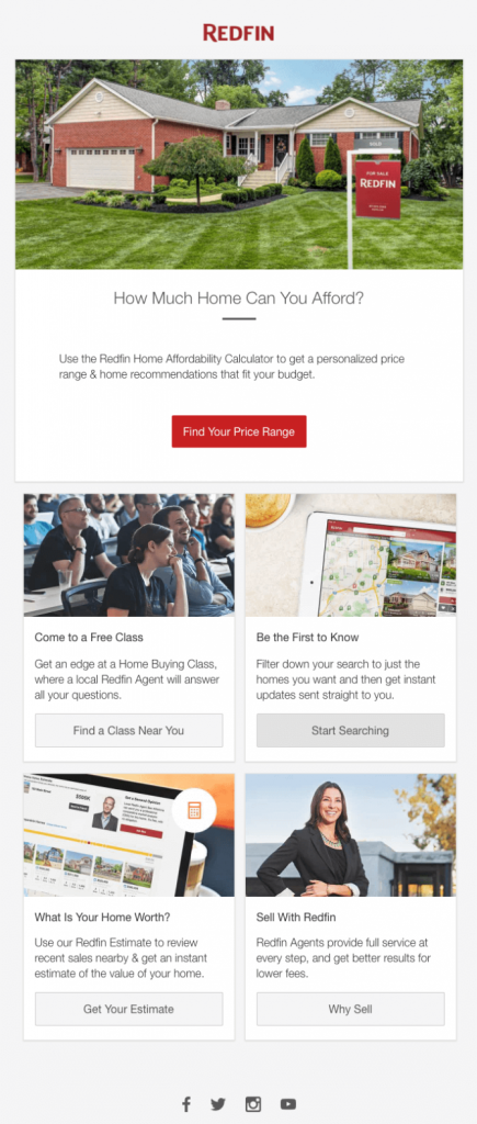Redfin two-column layout