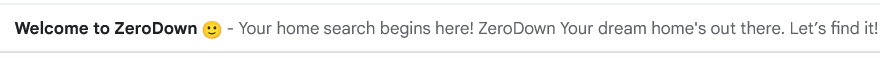 ZeroDown subject line example