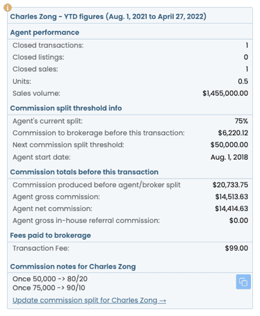 Manage commission plans