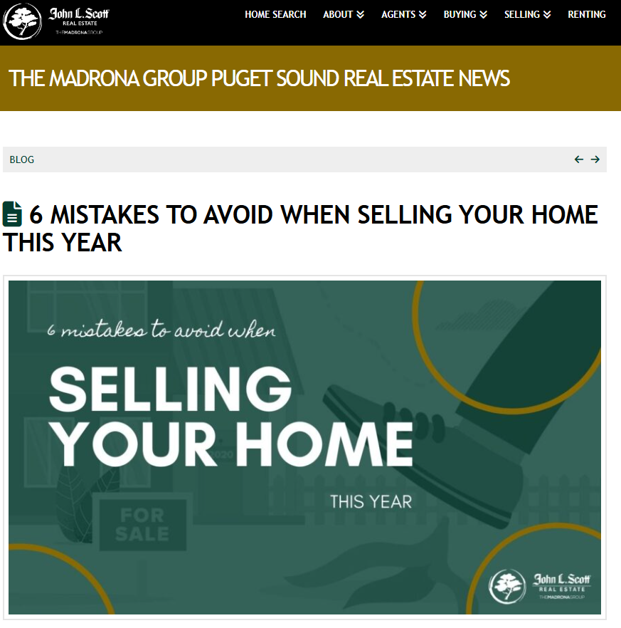 Example selling mistakes blog