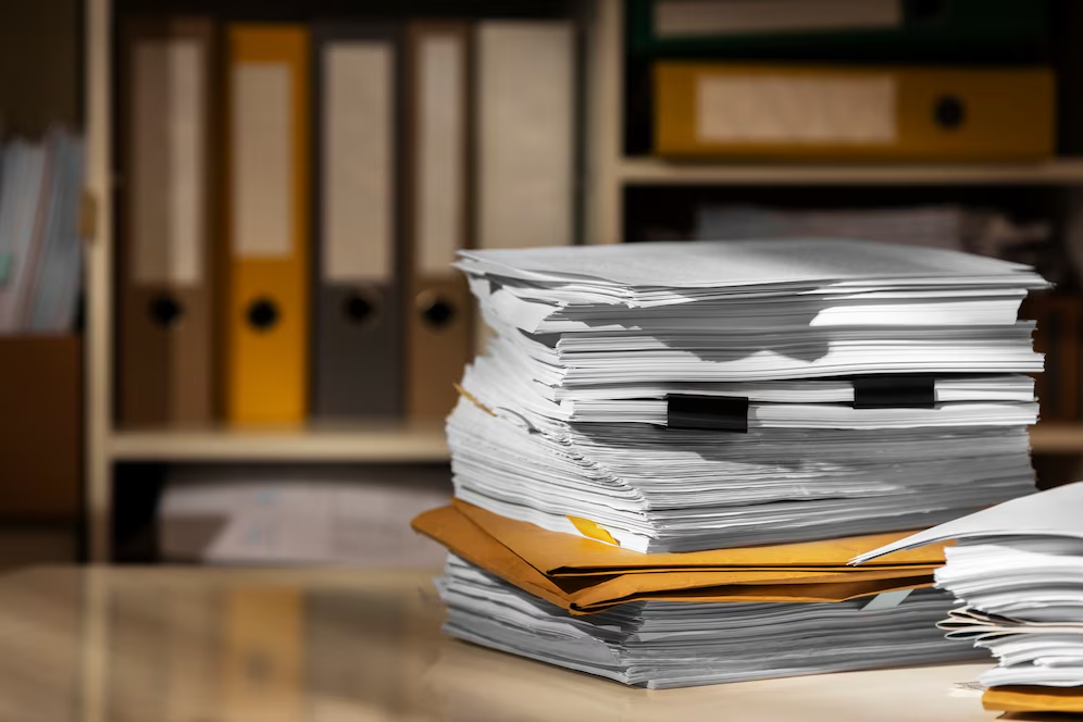 Stack of documents