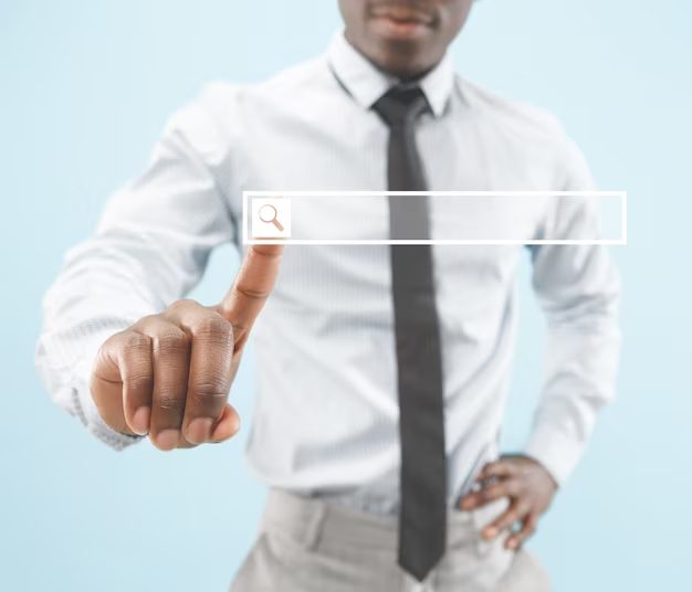 SEO performance chart on a laptop screen