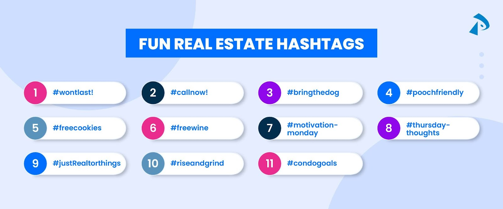 Branded real estate hashtags