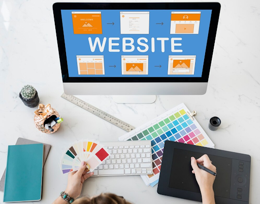 Web template website design concept