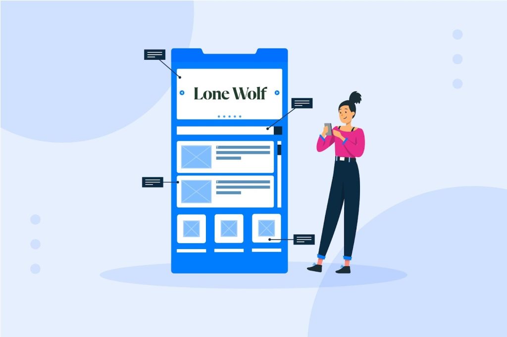 Lone Wolf platform features illustration