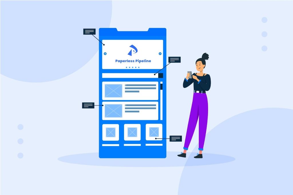 Paperless Pipeline features illustration