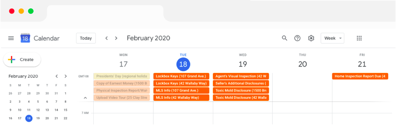 Paperless Pipeline calendar sync feature screenshot