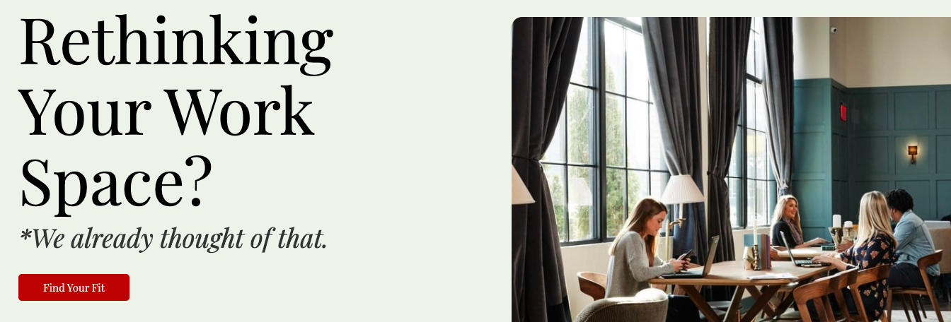 Coworking and pay-as-you-go office space for meetings