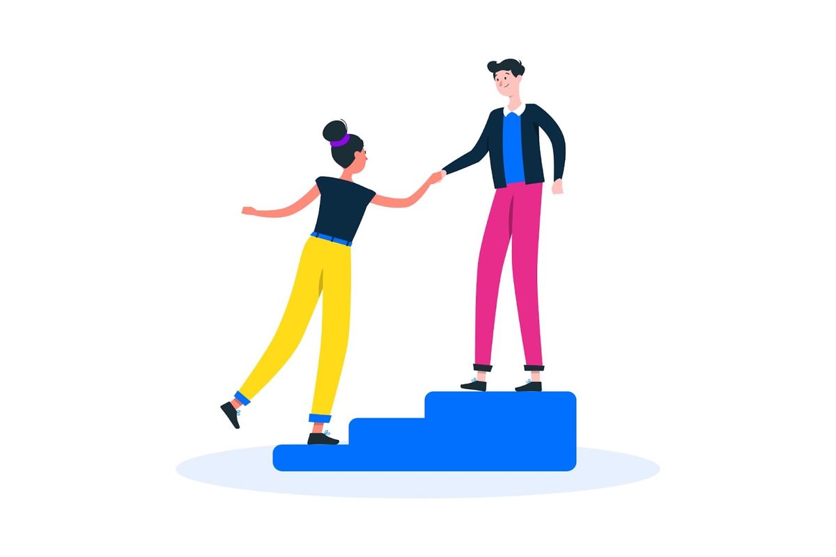 Illustration of a client onboarding workflow