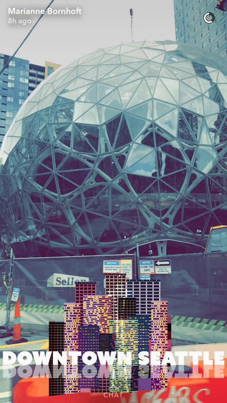 Marianne Bornhoft Snapchat downtown Seattle
