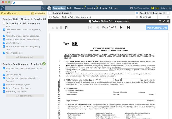 Compliance review queue flagging missing documents