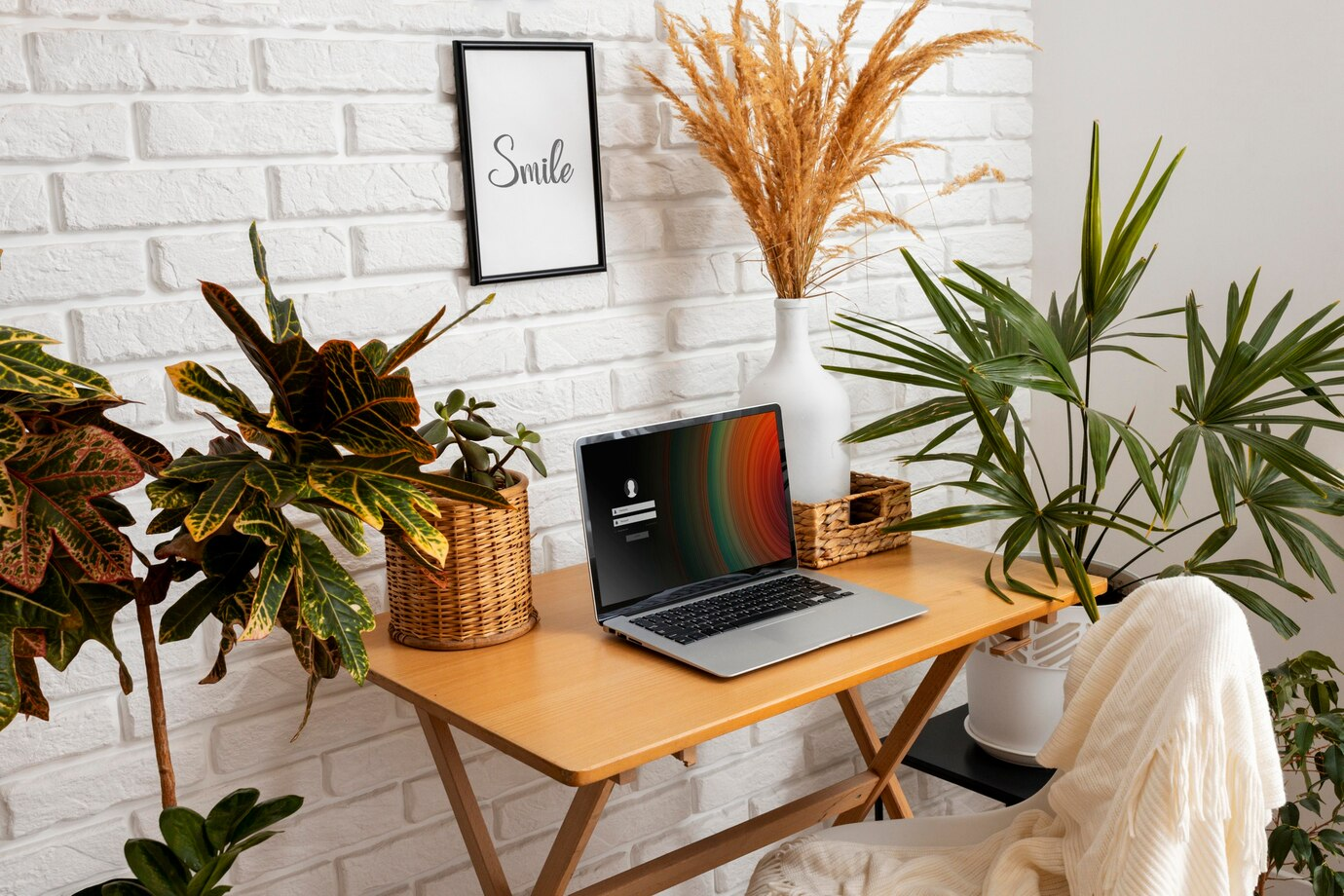 Dedicated home office workspace for a realtor