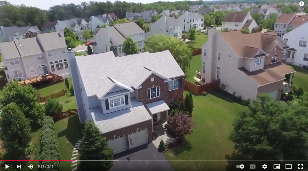 Drone walkthrough of real estate property