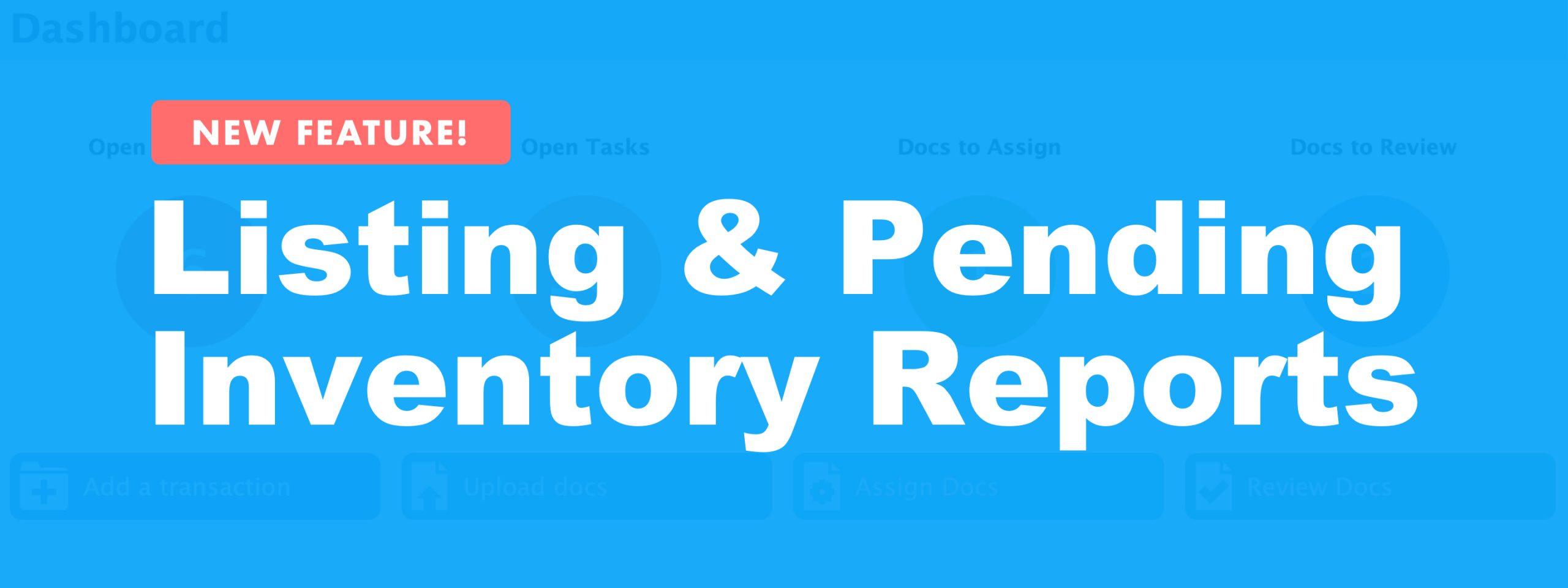 How to Generate Listing and Pending Inventory Reports
