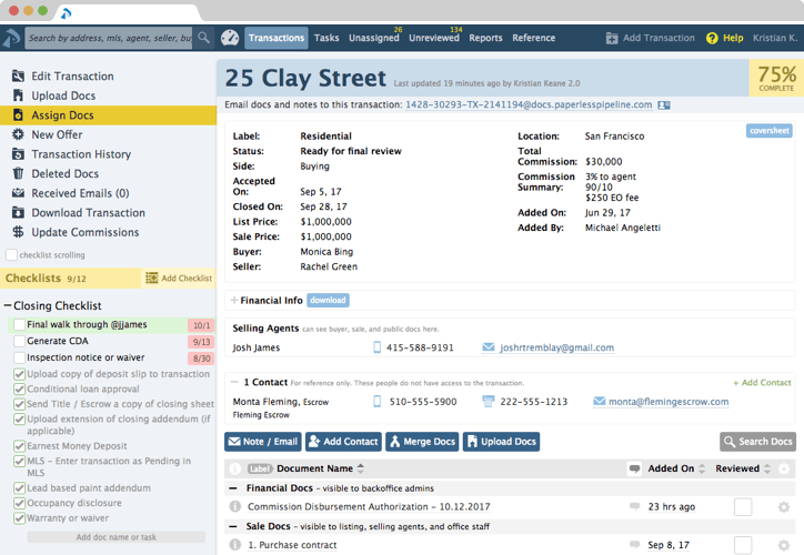 Transaction Screenshot